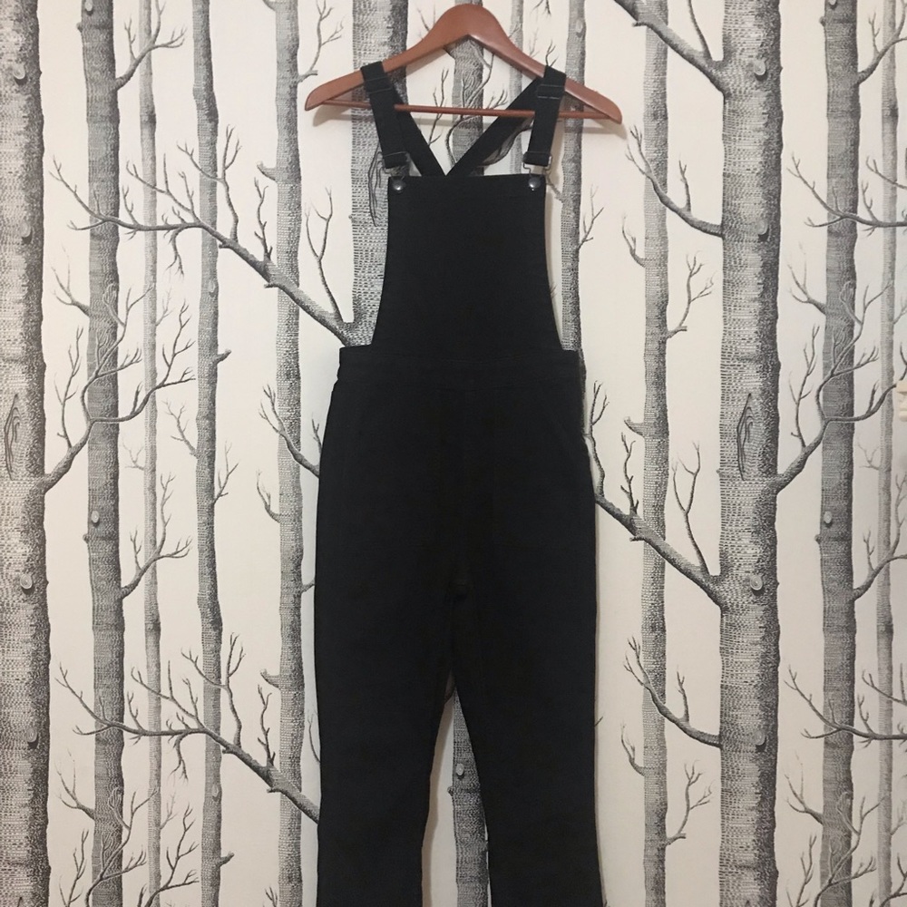 Madewell High Waist Black Overalls